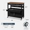 Best Choice Products 36in Large Rolling Kitchen Island Cart, 2-Door Cabinet, Outlet, Hooks, & Wheels